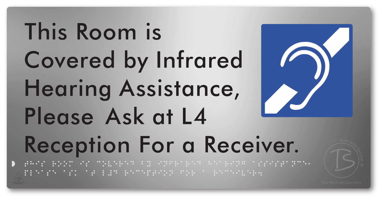This Room is Covered by Infrared Hearing Assistance, Please Ask at L4 Reception For a Receiver