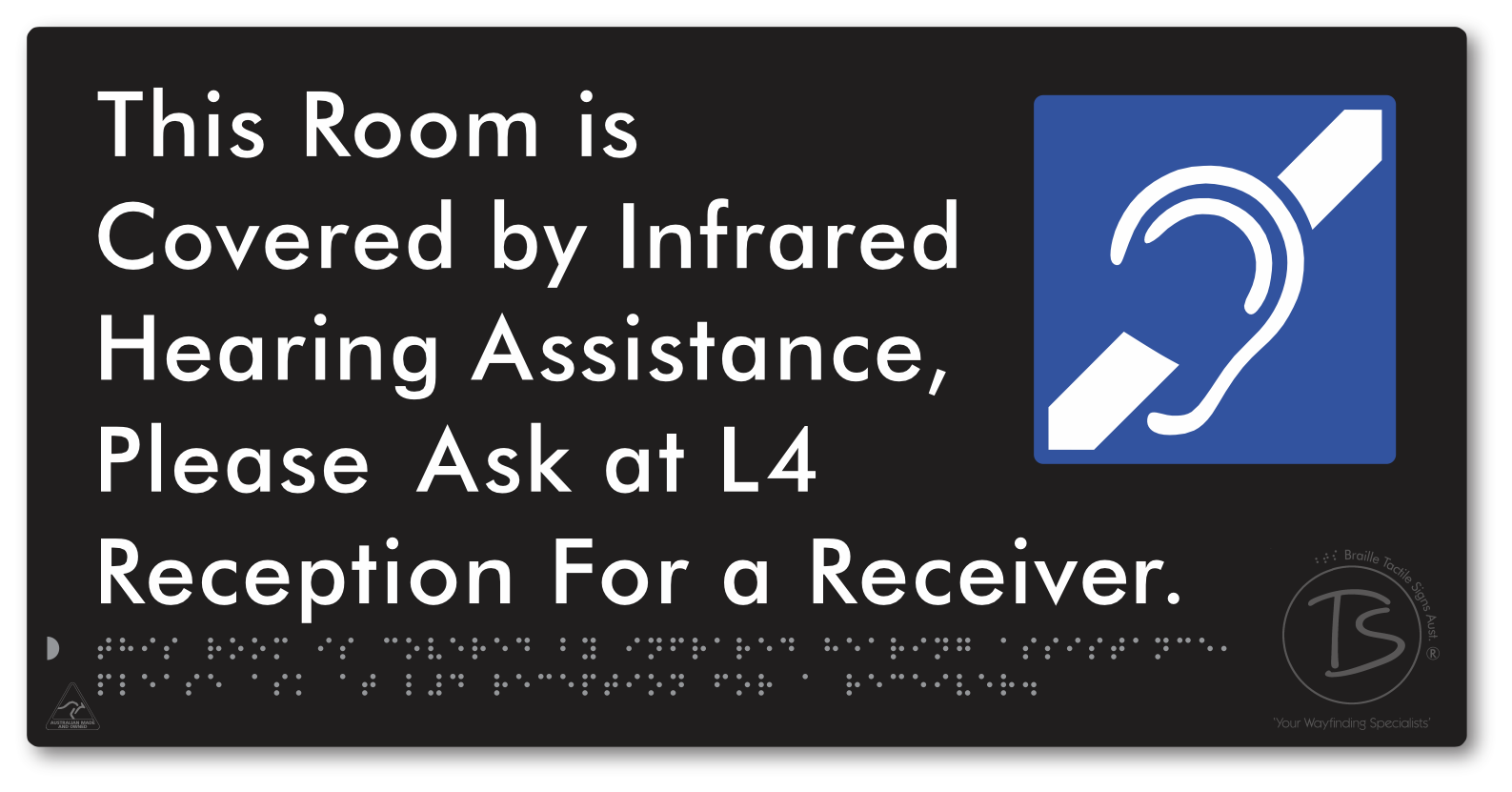 This Room is Covered by Infrared Hearing Assistance, Please Ask at L4 Reception For a Receiver