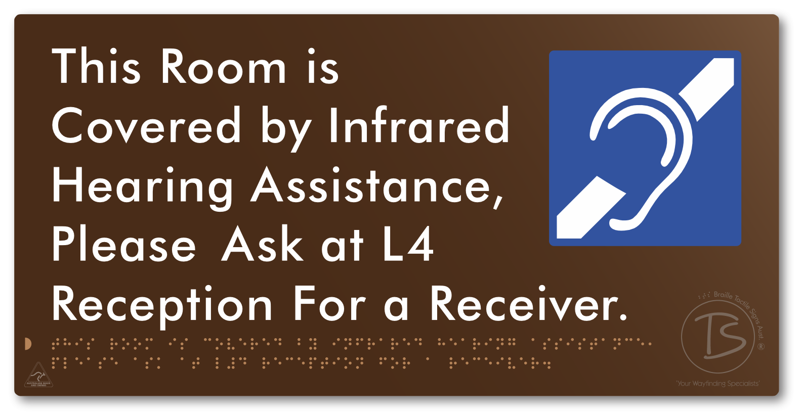 This Room is Covered by Infrared Hearing Assistance, Please Ask at L4 Reception For a Receiver