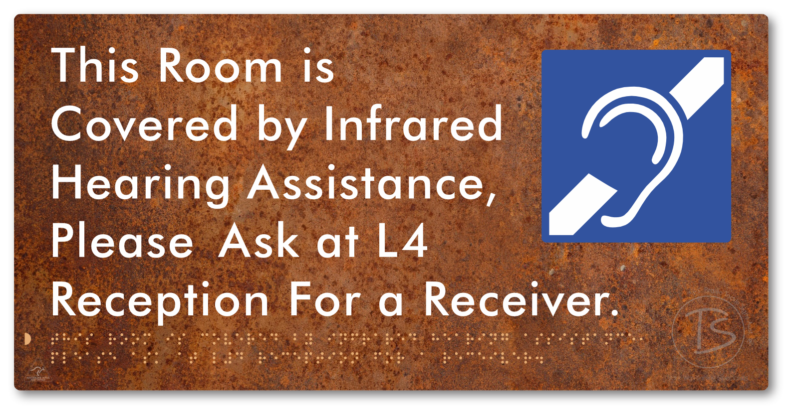 This Room is Covered by Infrared Hearing Assistance, Please Ask at L4 Reception For a Receiver