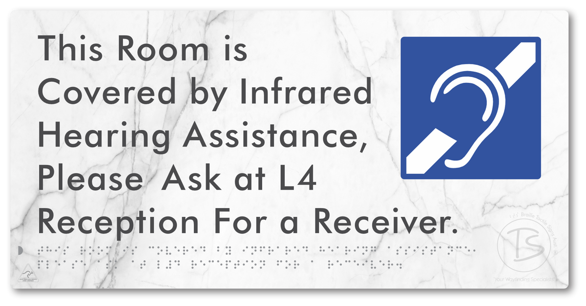 This Room is Covered by Infrared Hearing Assistance, Please Ask at L4 Reception For a Receiver