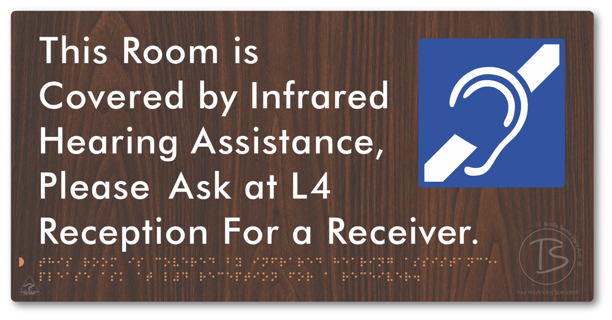 This Room is Covered by Infrared Hearing Assistance, Please Ask at L4 Reception For a Receiver