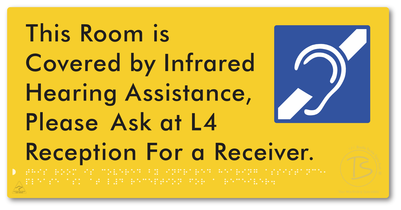 This Room is Covered by Infrared Hearing Assistance, Please Ask at L4 Reception For a Receiver