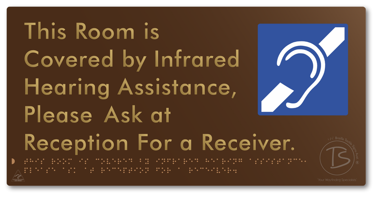 This Room is Covered by Infrared Hearing Assistance, Please Ask at Reception For a Receiver