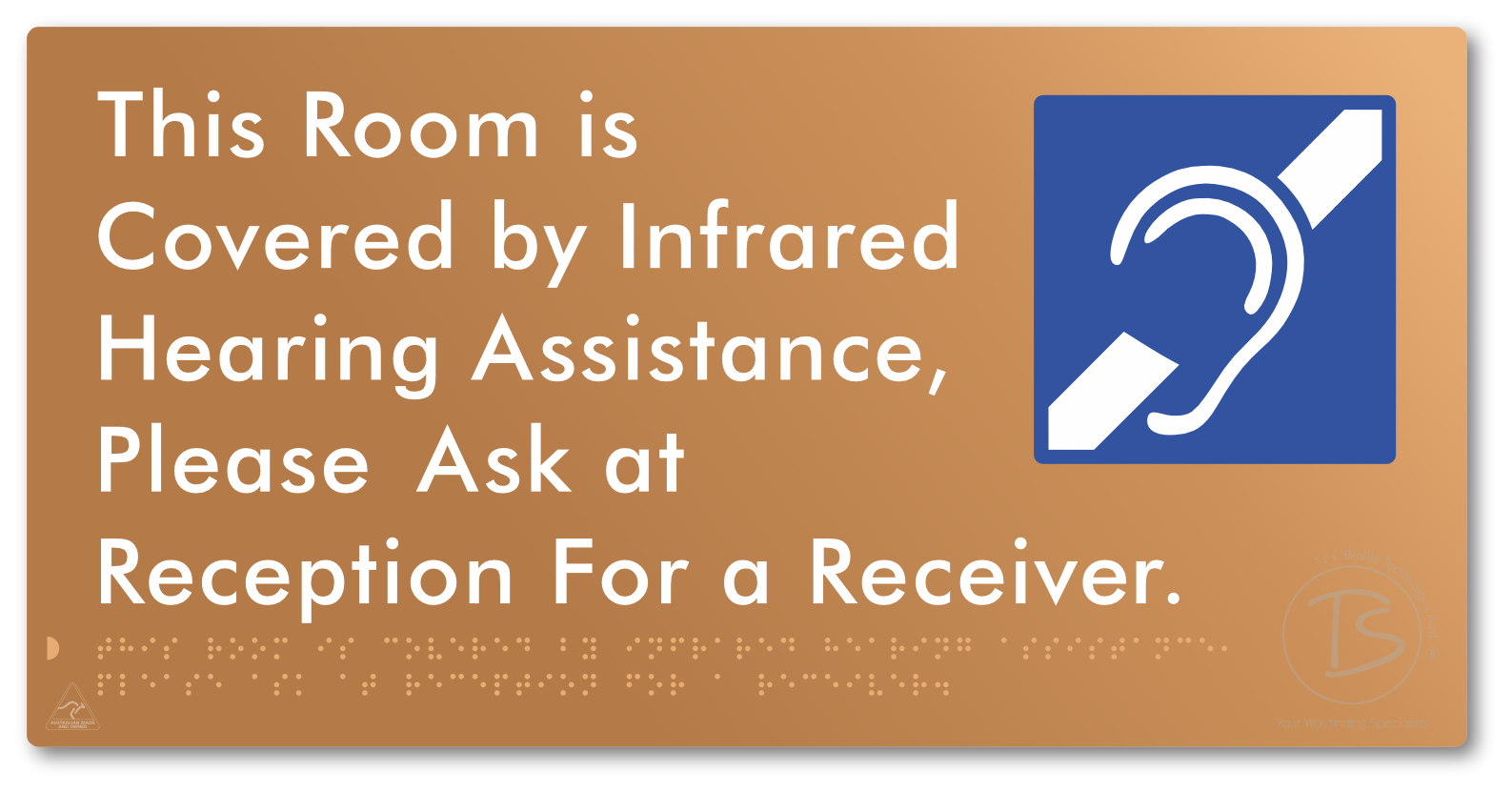 This Room is Covered by Infrared Hearing Assistance, Please Ask at Reception For a Receiver