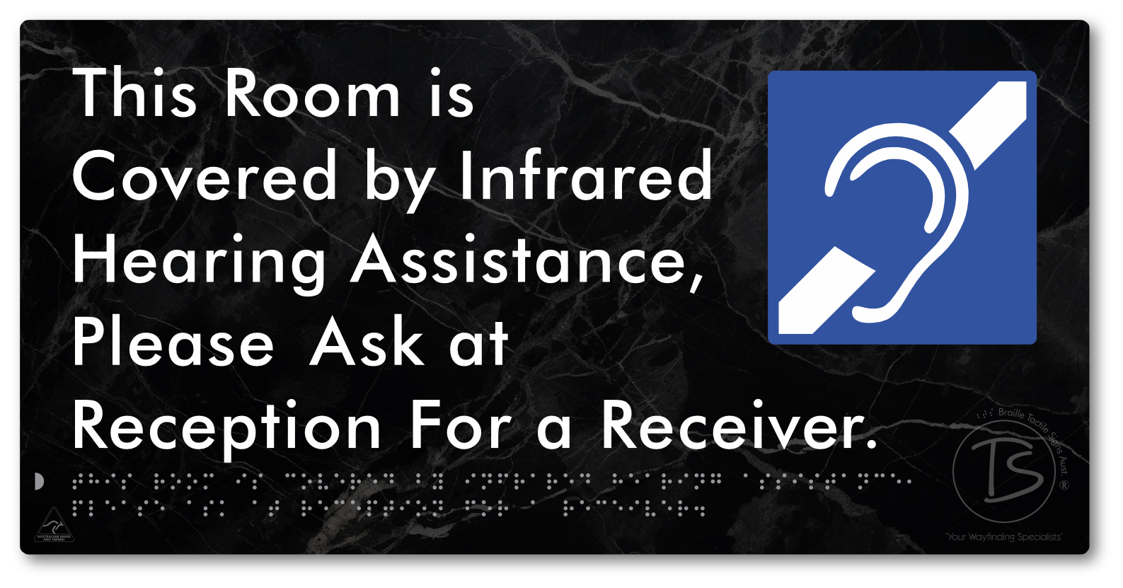 This Room is Covered by Infrared Hearing Assistance, Please Ask at Reception For a Receiver