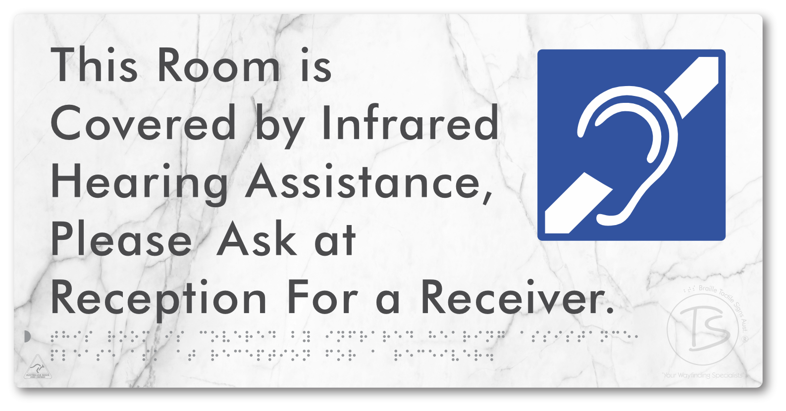 This Room is Covered by Infrared Hearing Assistance, Please Ask at Reception For a Receiver