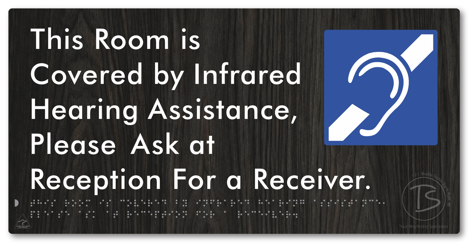 This Room is Covered by Infrared Hearing Assistance, Please Ask at Reception For a Receiver