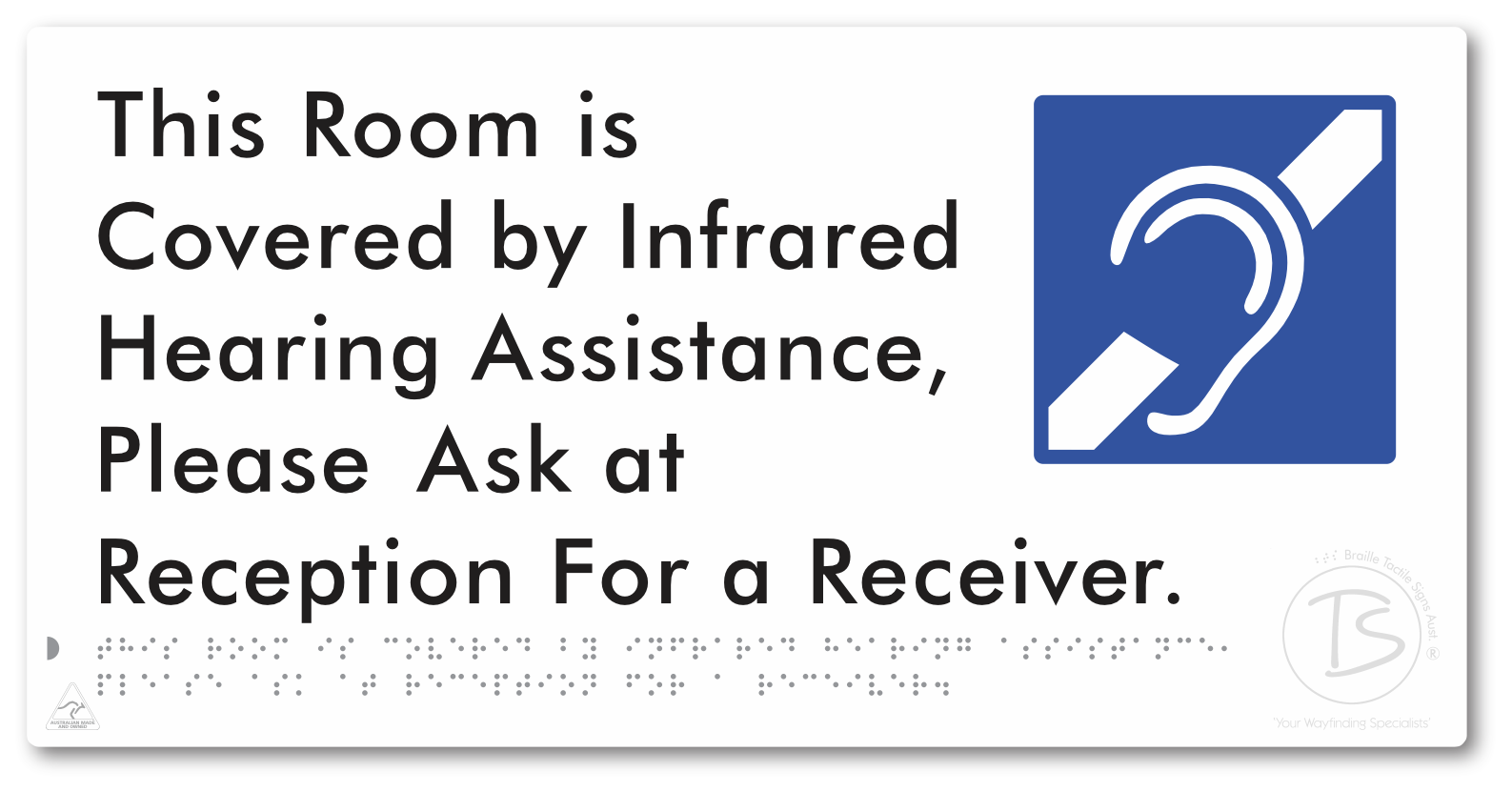This Room is Covered by Infrared Hearing Assistance, Please Ask at Reception For a Receiver