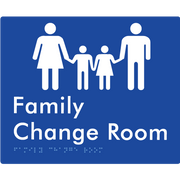 Family Change Room - Braille Tactile Signs Aust.
