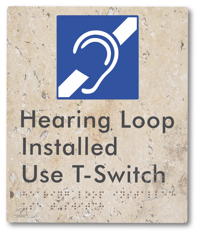 Hearing Loop Installed Use T-Switch