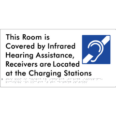 This Room is Covered by Infrared Hearing Assistance, Receivers are Located at the Charging Stations