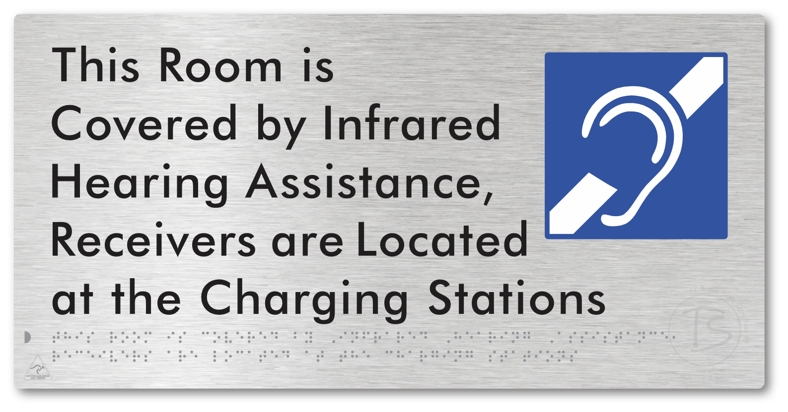 This Room is Covered by Infrared Hearing Assistance, Receivers are Located at the Charging Stations