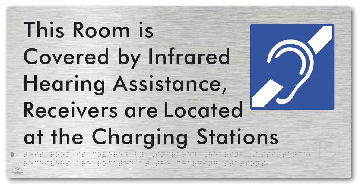 This Room is Covered by Infrared Hearing Assistance, Receivers are Located at the Charging Stations