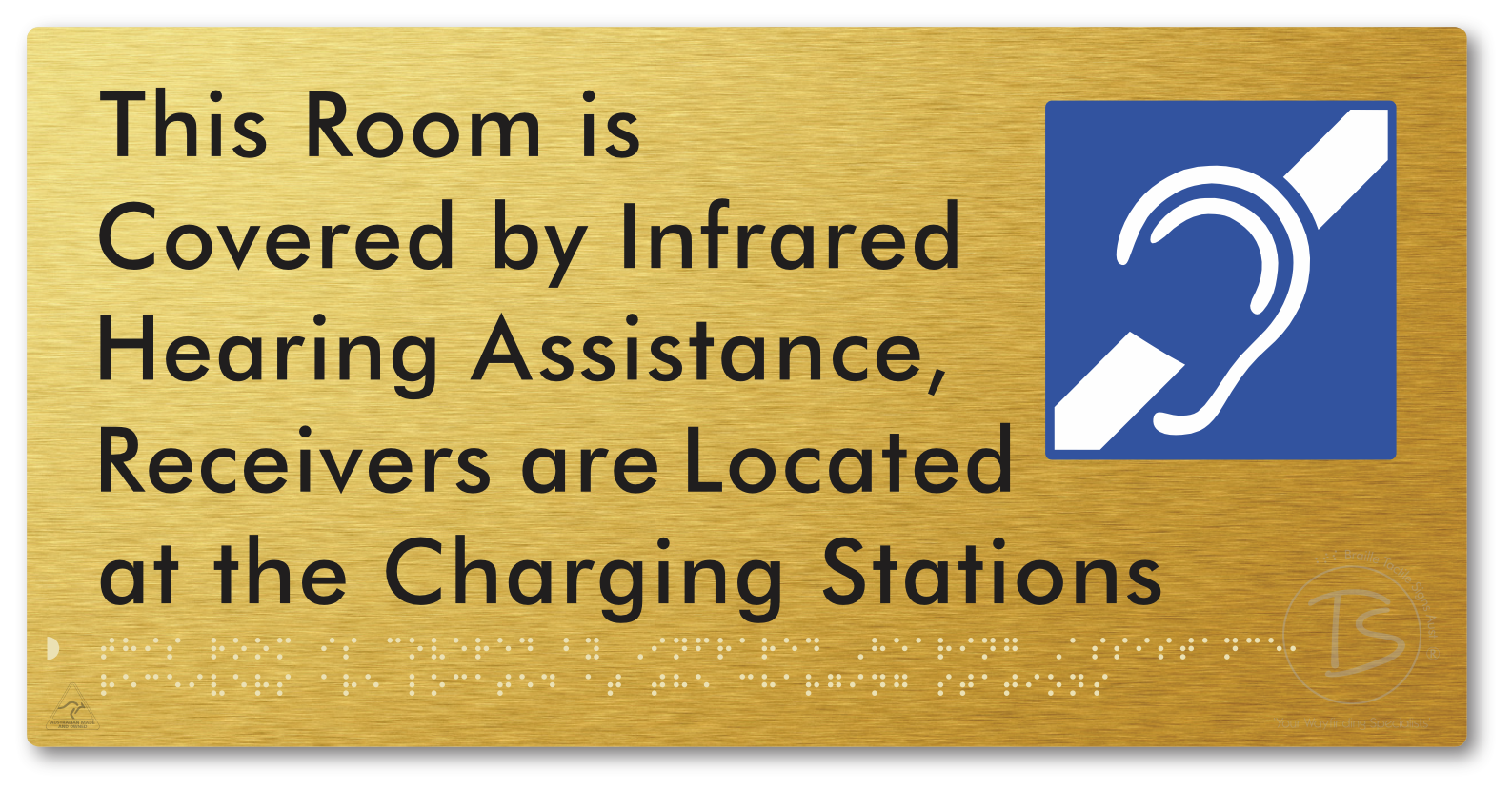 This Room is Covered by Infrared Hearing Assistance, Receivers are Located at the Charging Stations