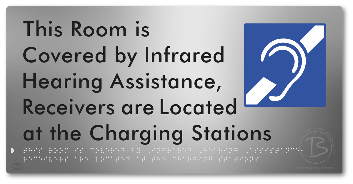 This Room is Covered by Infrared Hearing Assistance, Receivers are Located at the Charging Stations
