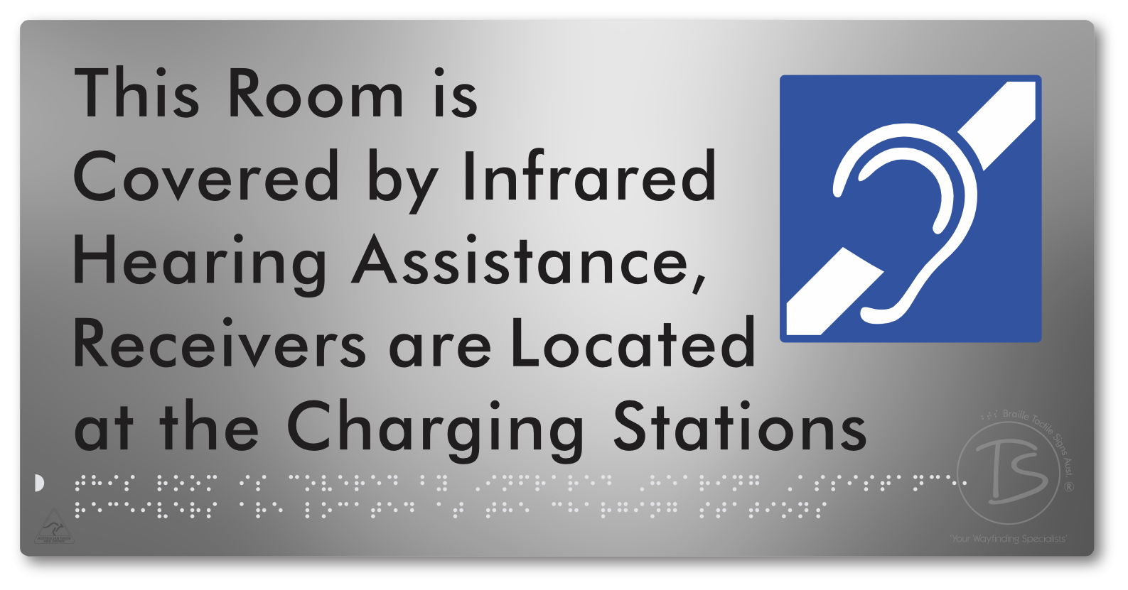 This Room is Covered by Infrared Hearing Assistance, Receivers are Located at the Charging Stations