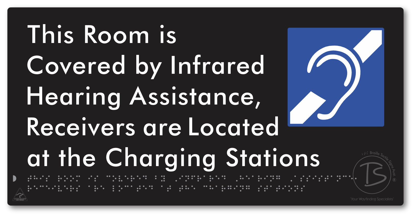 This Room is Covered by Infrared Hearing Assistance, Receivers are Located at the Charging Stations