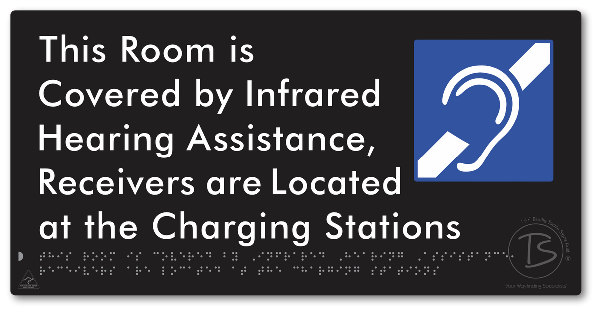 This Room is Covered by Infrared Hearing Assistance, Receivers are Located at the Charging Stations