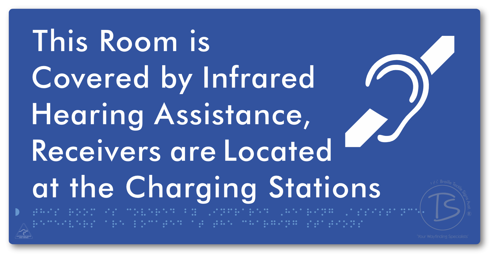 This Room is Covered by Infrared Hearing Assistance, Receivers are Located at the Charging Stations