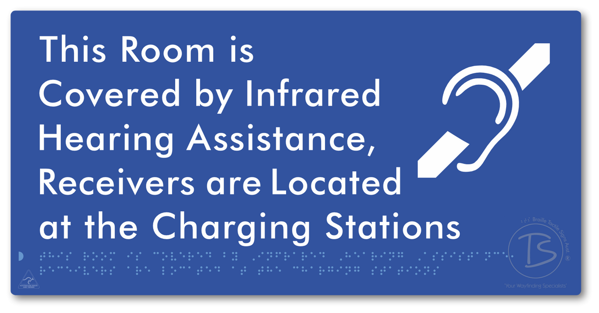 This Room is Covered by Infrared Hearing Assistance, Receivers are Located at the Charging Stations