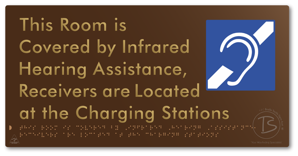 This Room is Covered by Infrared Hearing Assistance, Receivers are Located at the Charging Stations