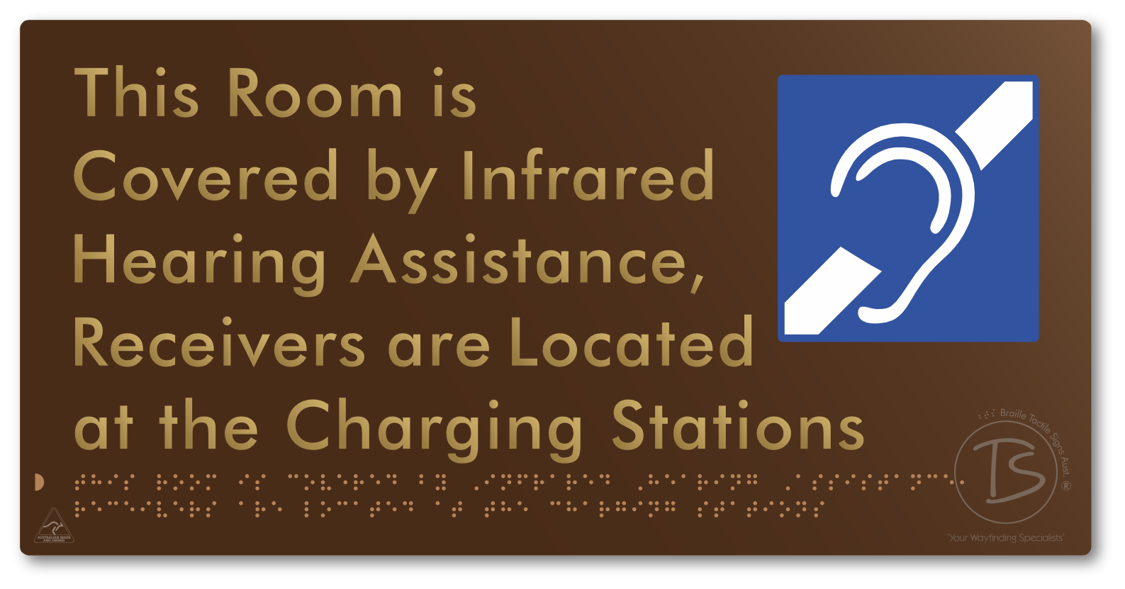 This Room is Covered by Infrared Hearing Assistance, Receivers are Located at the Charging Stations
