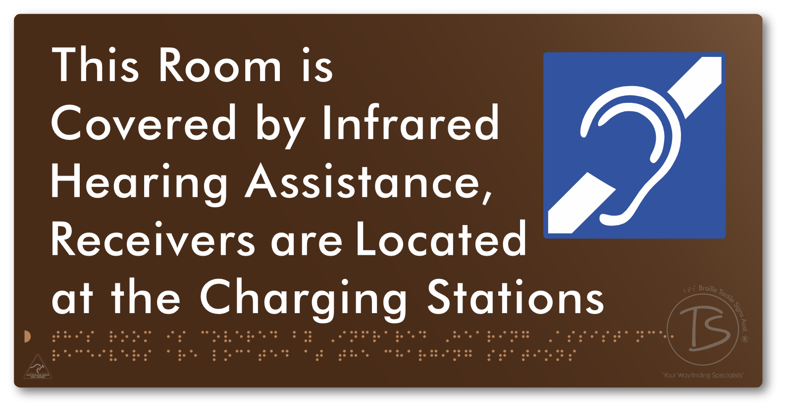 This Room is Covered by Infrared Hearing Assistance, Receivers are Located at the Charging Stations