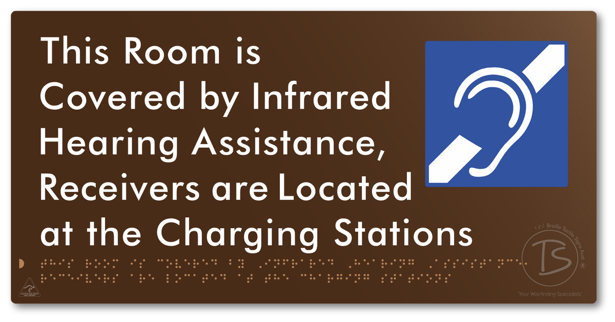 This Room is Covered by Infrared Hearing Assistance, Receivers are Located at the Charging Stations