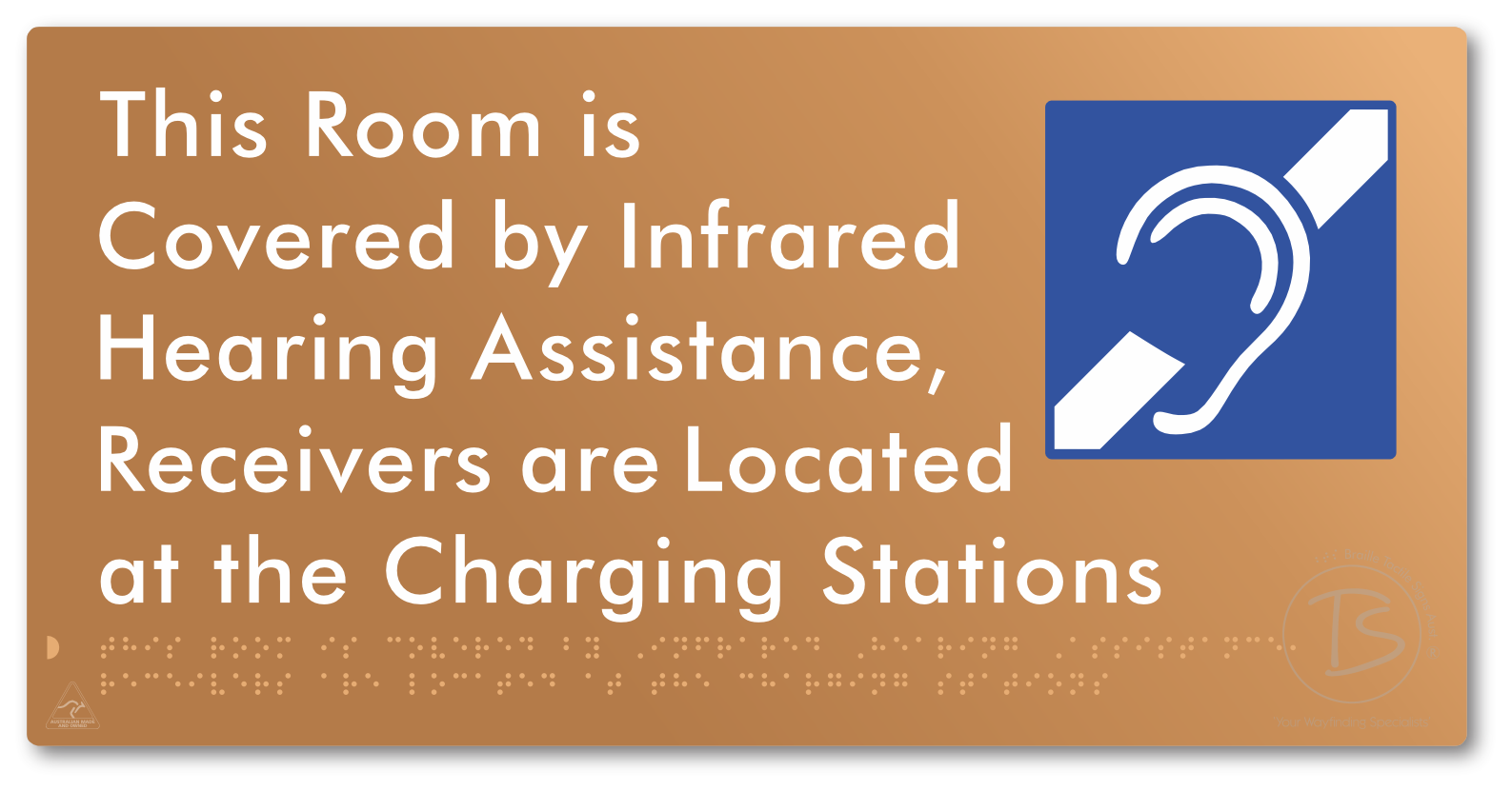 This Room is Covered by Infrared Hearing Assistance, Receivers are Located at the Charging Stations