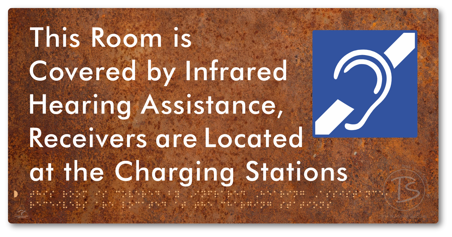 This Room is Covered by Infrared Hearing Assistance, Receivers are Located at the Charging Stations
