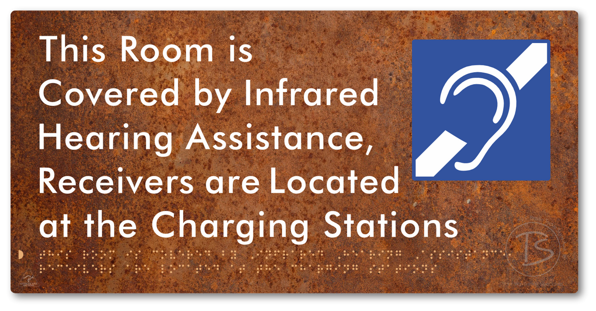This Room is Covered by Infrared Hearing Assistance, Receivers are Located at the Charging Stations