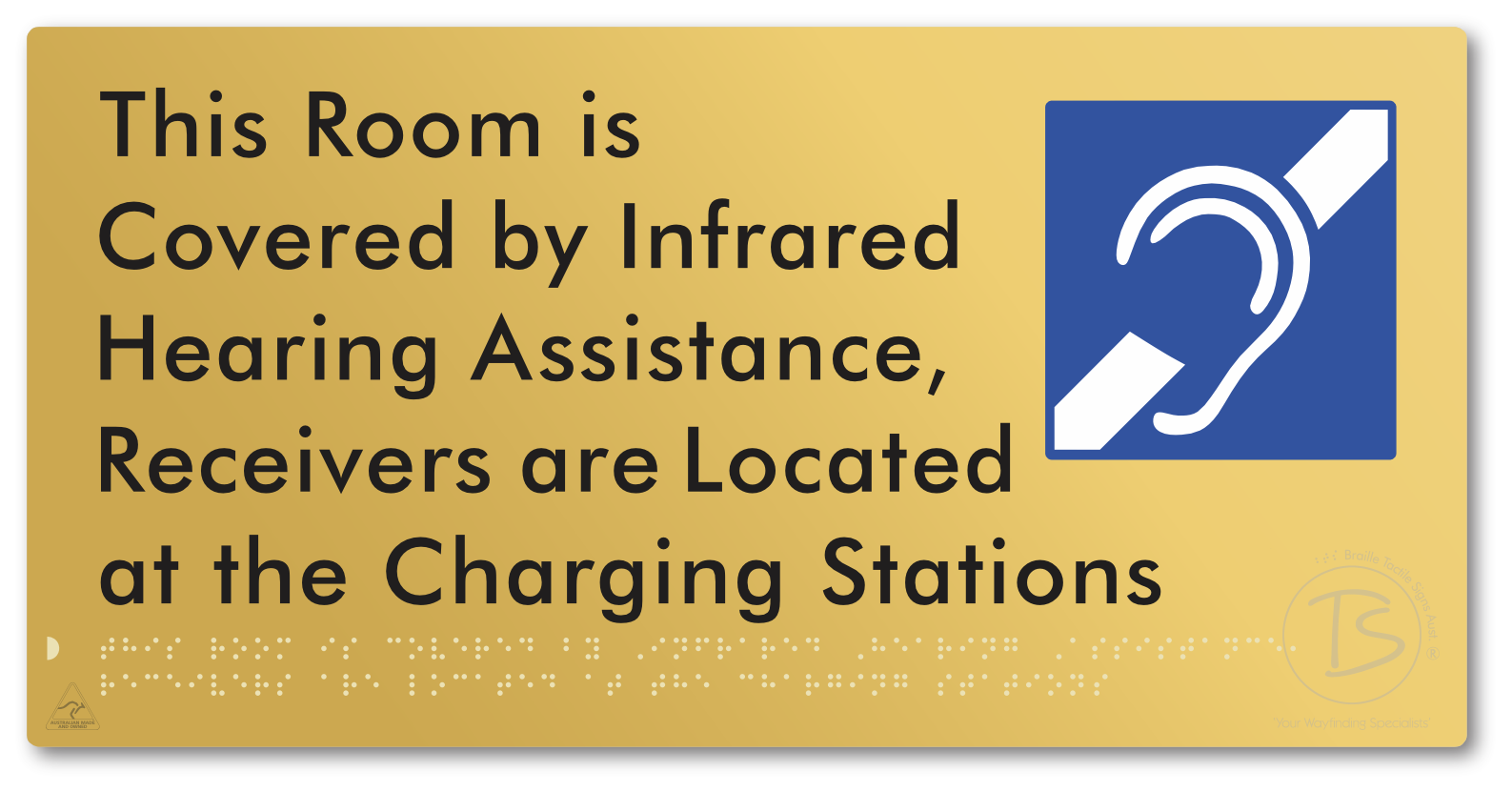 This Room is Covered by Infrared Hearing Assistance, Receivers are Located at the Charging Stations