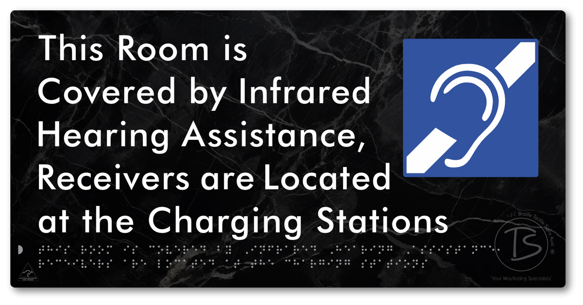 This Room is Covered by Infrared Hearing Assistance, Receivers are Located at the Charging Stations