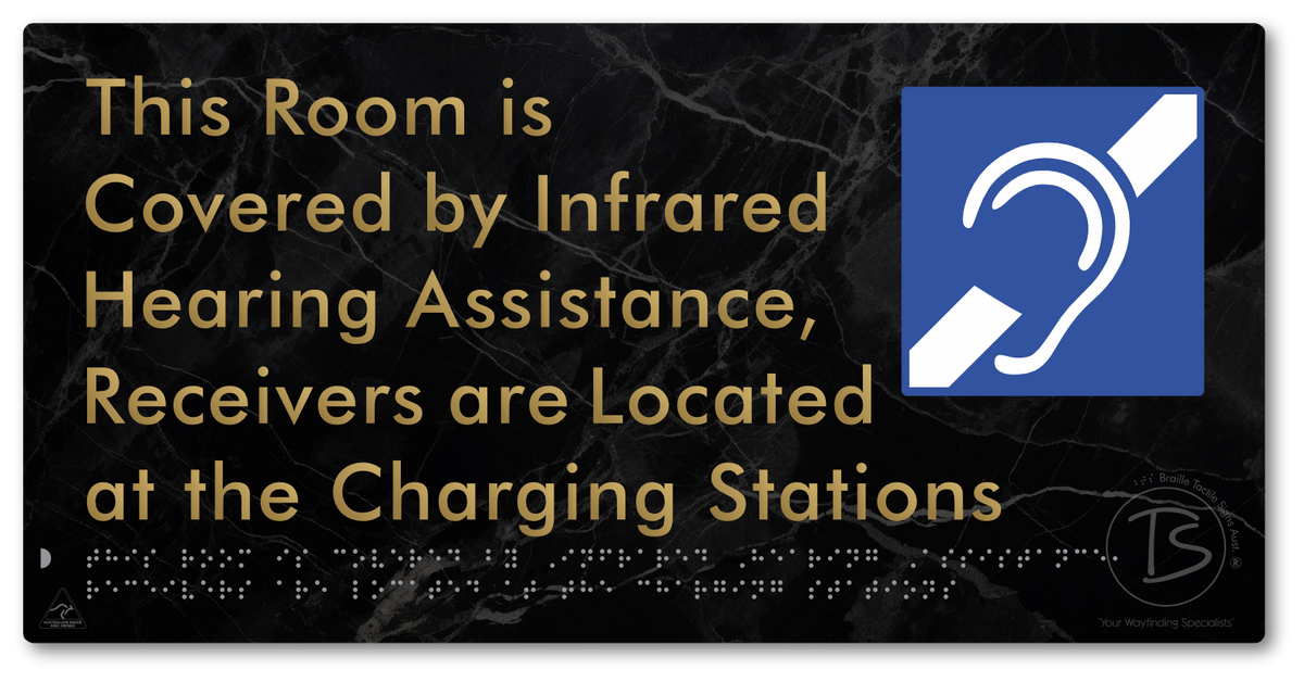 This Room is Covered by Infrared Hearing Assistance, Receivers are Located at the Charging Stations