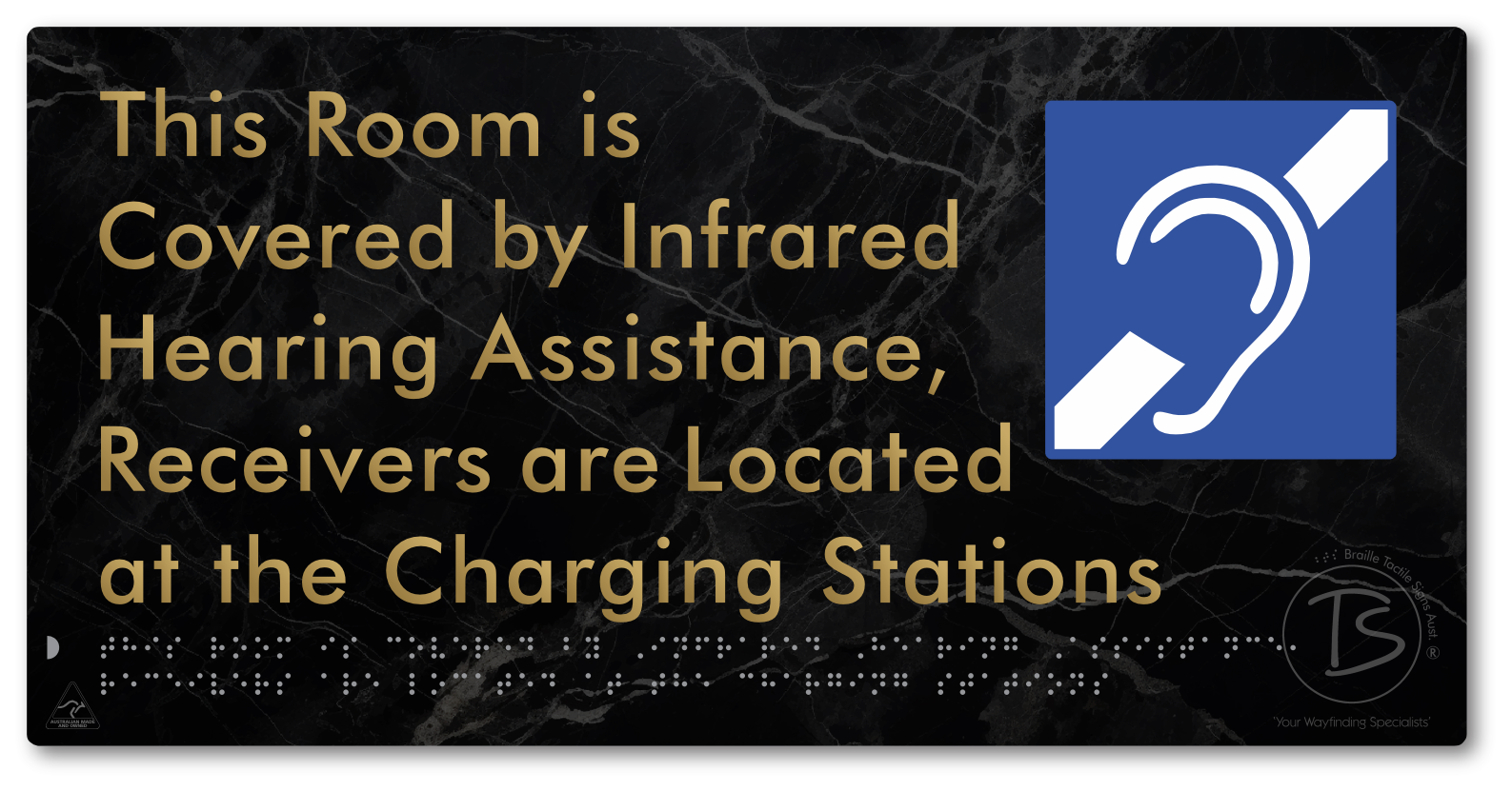 This Room is Covered by Infrared Hearing Assistance, Receivers are Located at the Charging Stations