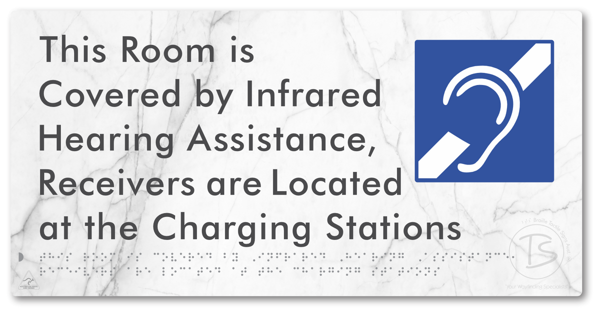 This Room is Covered by Infrared Hearing Assistance, Receivers are Located at the Charging Stations