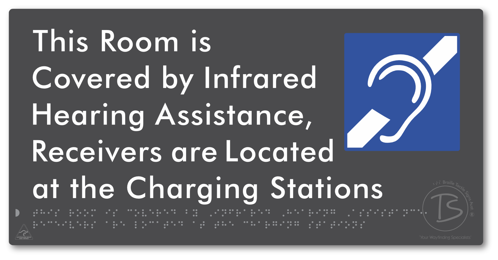 This Room is Covered by Infrared Hearing Assistance, Receivers are Located at the Charging Stations