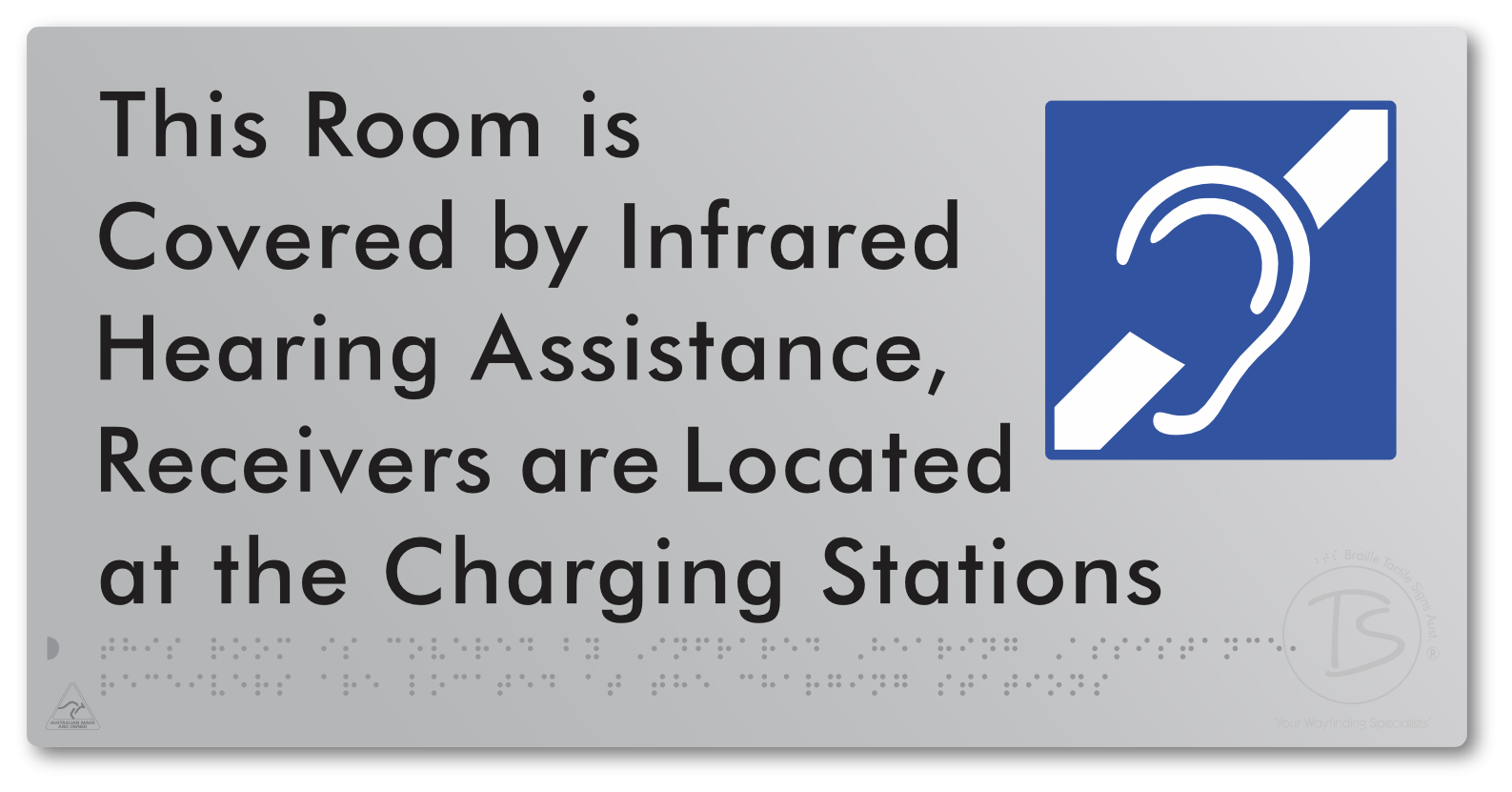 This Room is Covered by Infrared Hearing Assistance, Receivers are Located at the Charging Stations