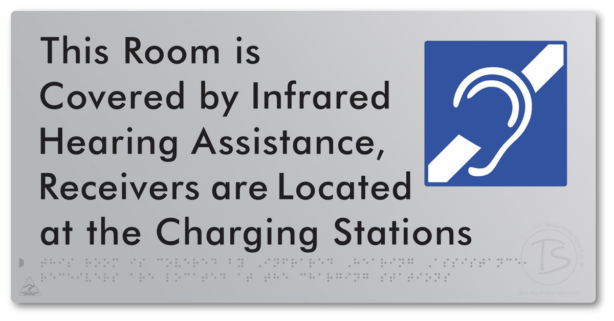This Room is Covered by Infrared Hearing Assistance, Receivers are Located at the Charging Stations