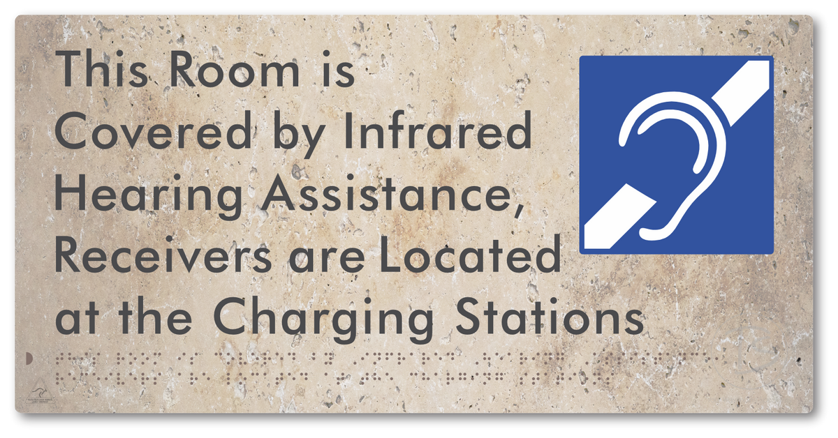 This Room is Covered by Infrared Hearing Assistance, Receivers are Located at the Charging Stations