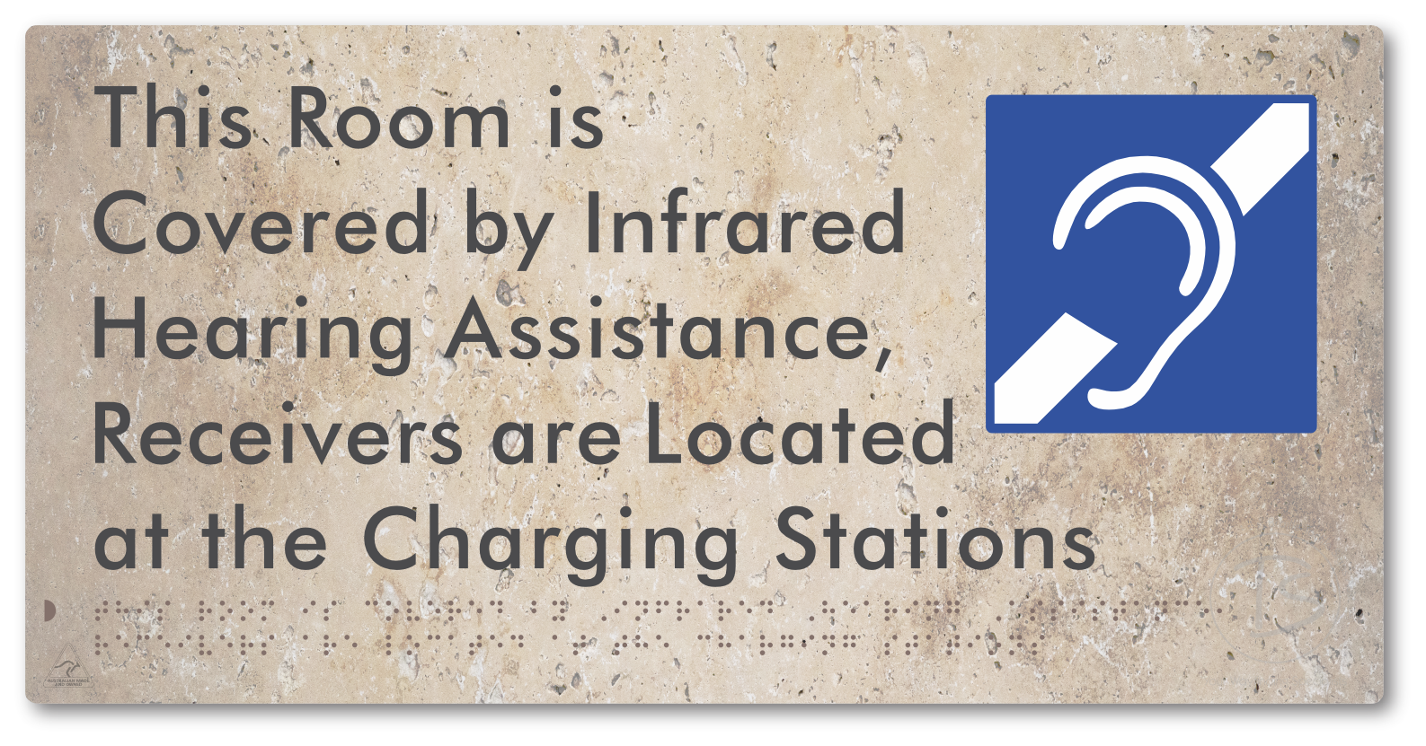 This Room is Covered by Infrared Hearing Assistance, Receivers are Located at the Charging Stations