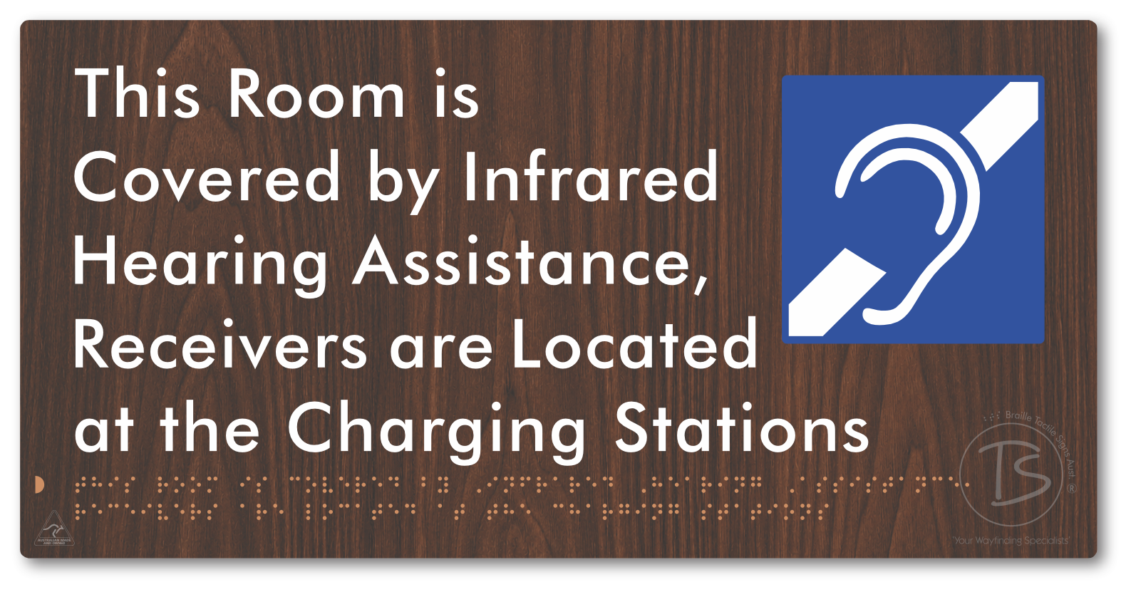 This Room is Covered by Infrared Hearing Assistance, Receivers are Located at the Charging Stations