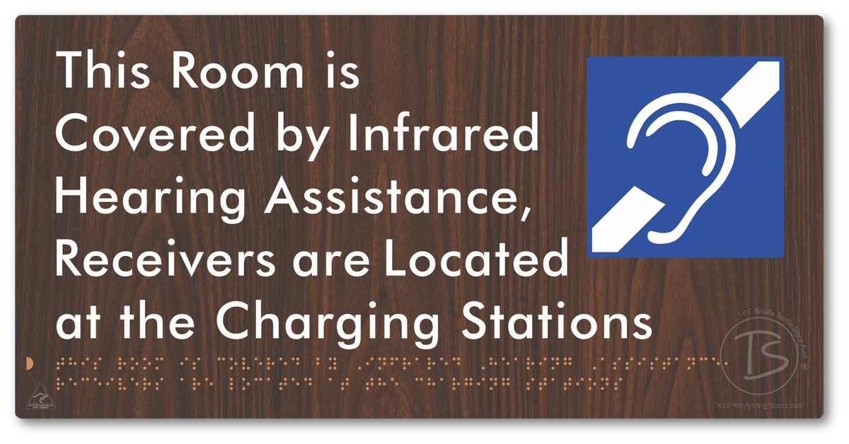 This Room is Covered by Infrared Hearing Assistance, Receivers are Located at the Charging Stations