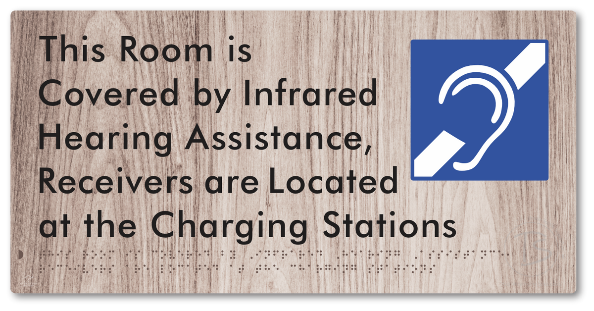 This Room is Covered by Infrared Hearing Assistance, Receivers are Located at the Charging Stations