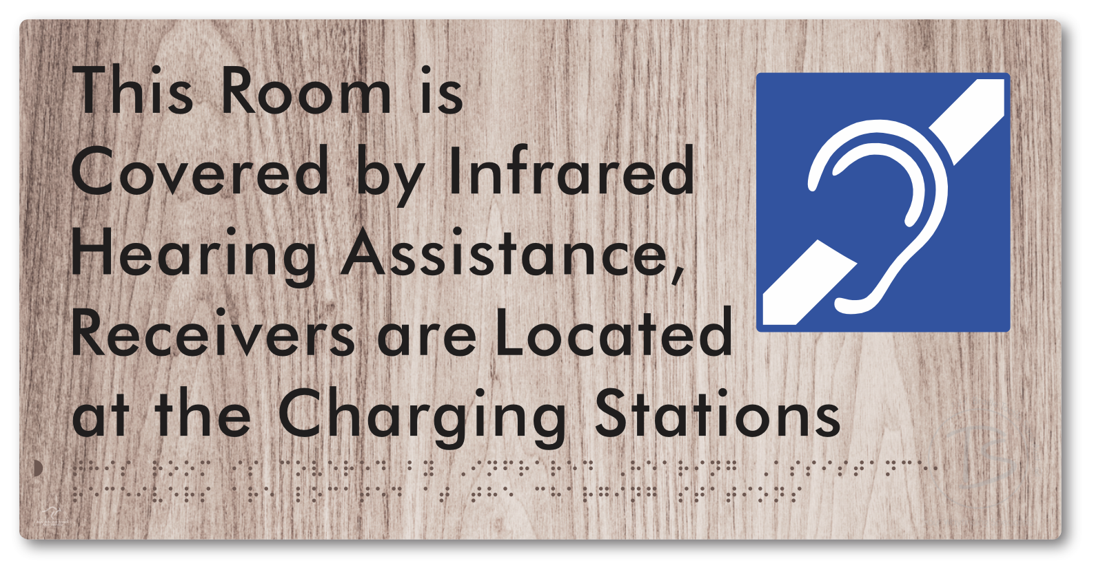 This Room is Covered by Infrared Hearing Assistance, Receivers are Located at the Charging Stations