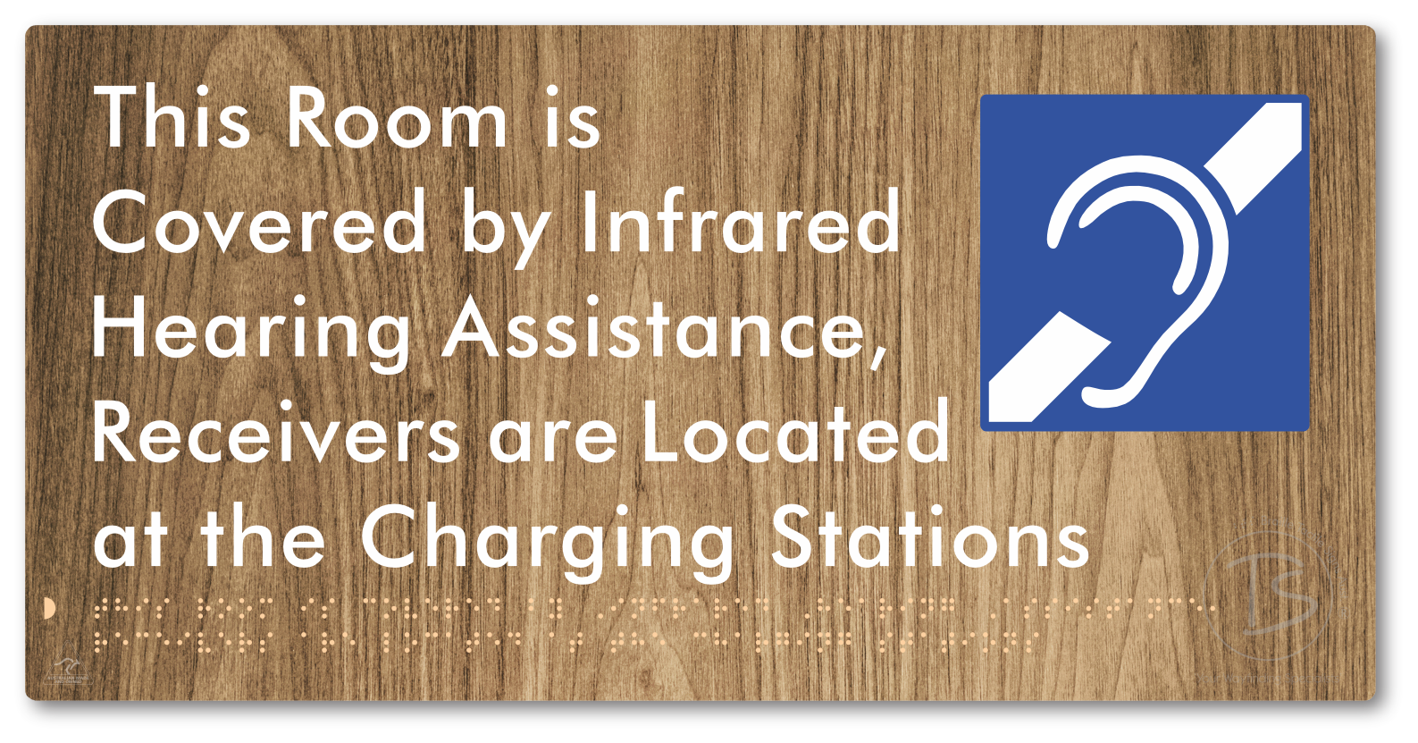 This Room is Covered by Infrared Hearing Assistance, Receivers are Located at the Charging Stations