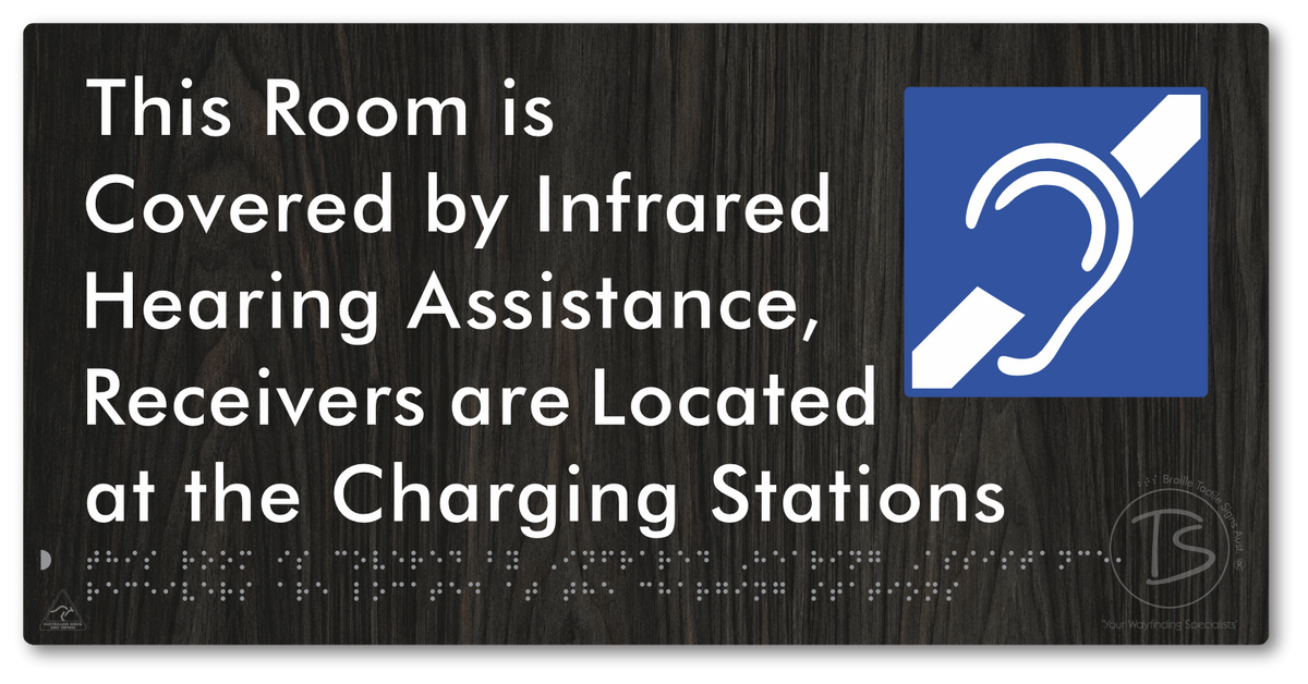 This Room is Covered by Infrared Hearing Assistance, Receivers are Located at the Charging Stations