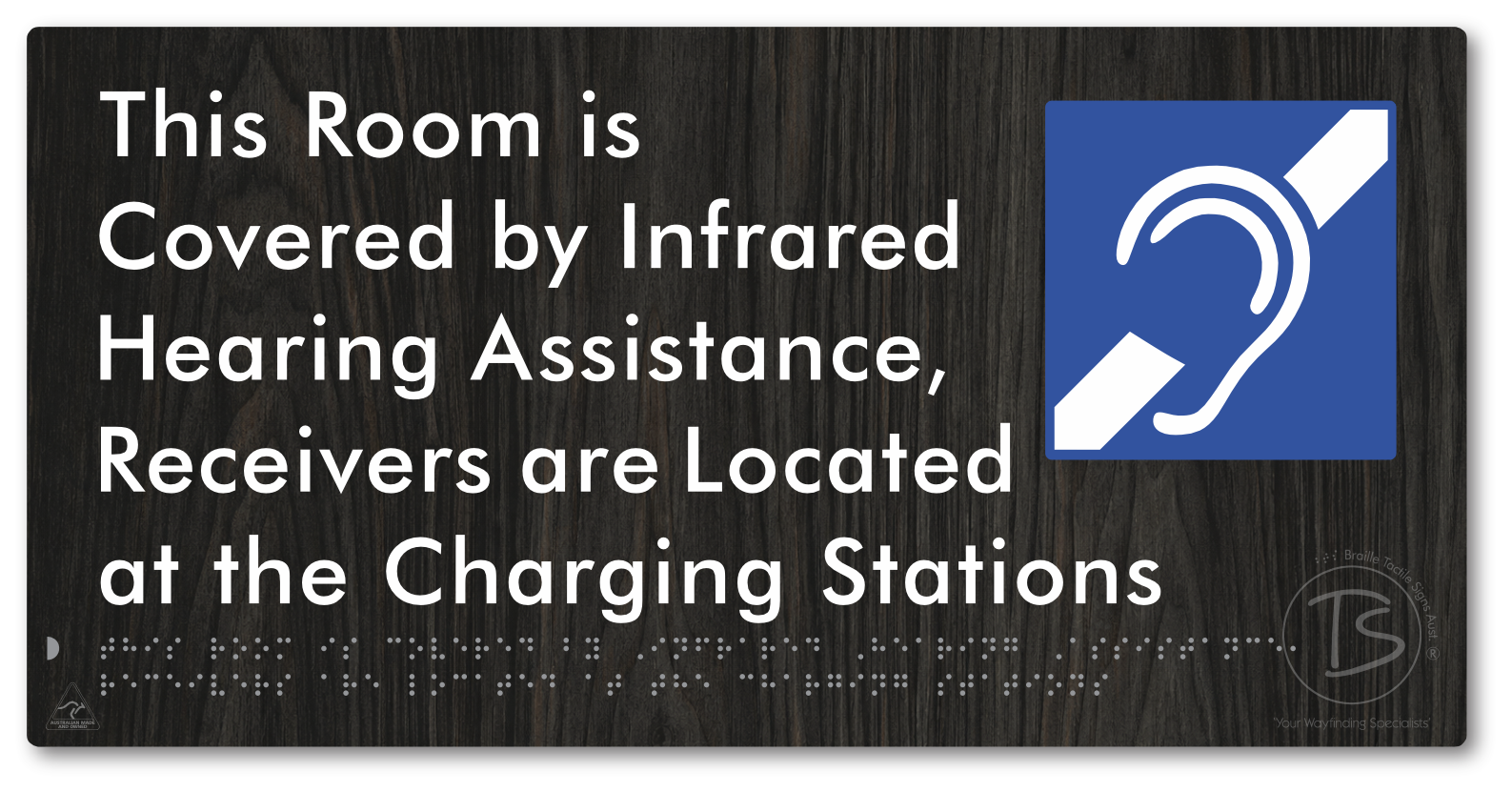 This Room is Covered by Infrared Hearing Assistance, Receivers are Located at the Charging Stations