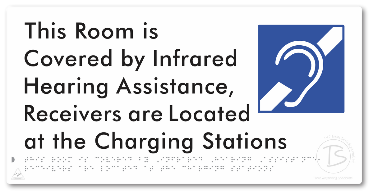 This Room is Covered by Infrared Hearing Assistance, Receivers are Located at the Charging Stations